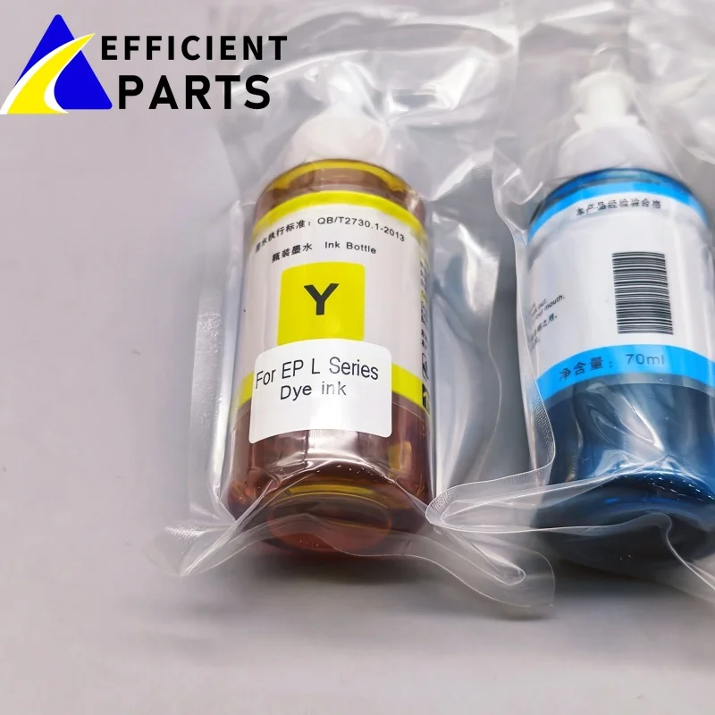 Kit de recarga de botellas de 70ml apto para impresora de inyección de tinta Epson EcoTank L3150 L3110 L3100 L3210 L3250 L1110 5190
