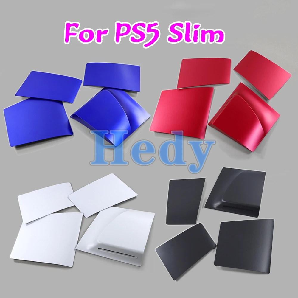 1 Juego para PlayStation 5 versión de unidad óptica delgada funda protectora dura para PS5 placa frontal delgada carcasa negra - imagen 2