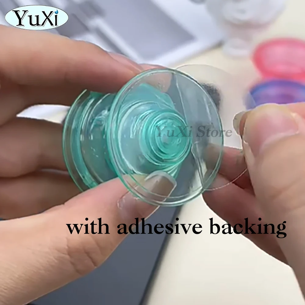 Soporte para teléfono móvil, soporte transparente para Airbag, Material perezoso, retráctil, colorido, para iPhone, 1 unidad - imagen 4