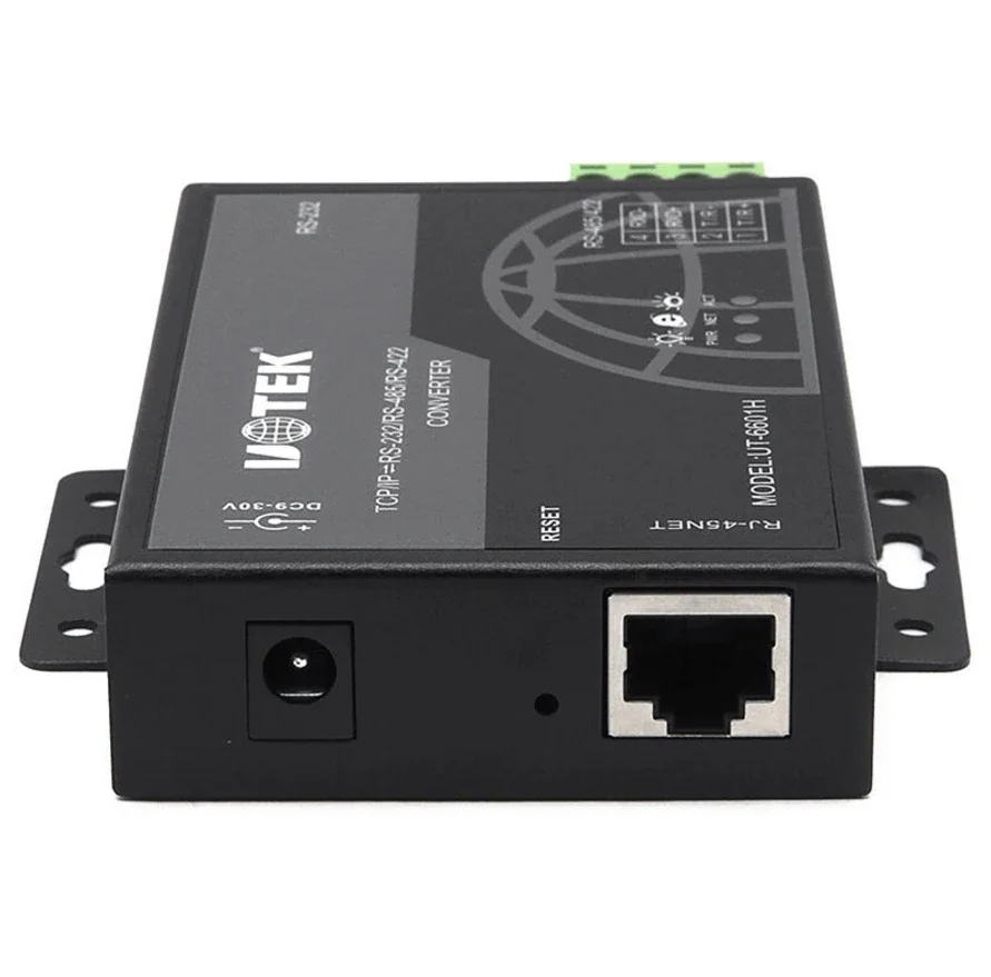 UT-6601H 0/100M TCP/IP to RS-232/485/422 Serial Device Server supports gateway agent server dynamic IP & Static IP - imagen 3