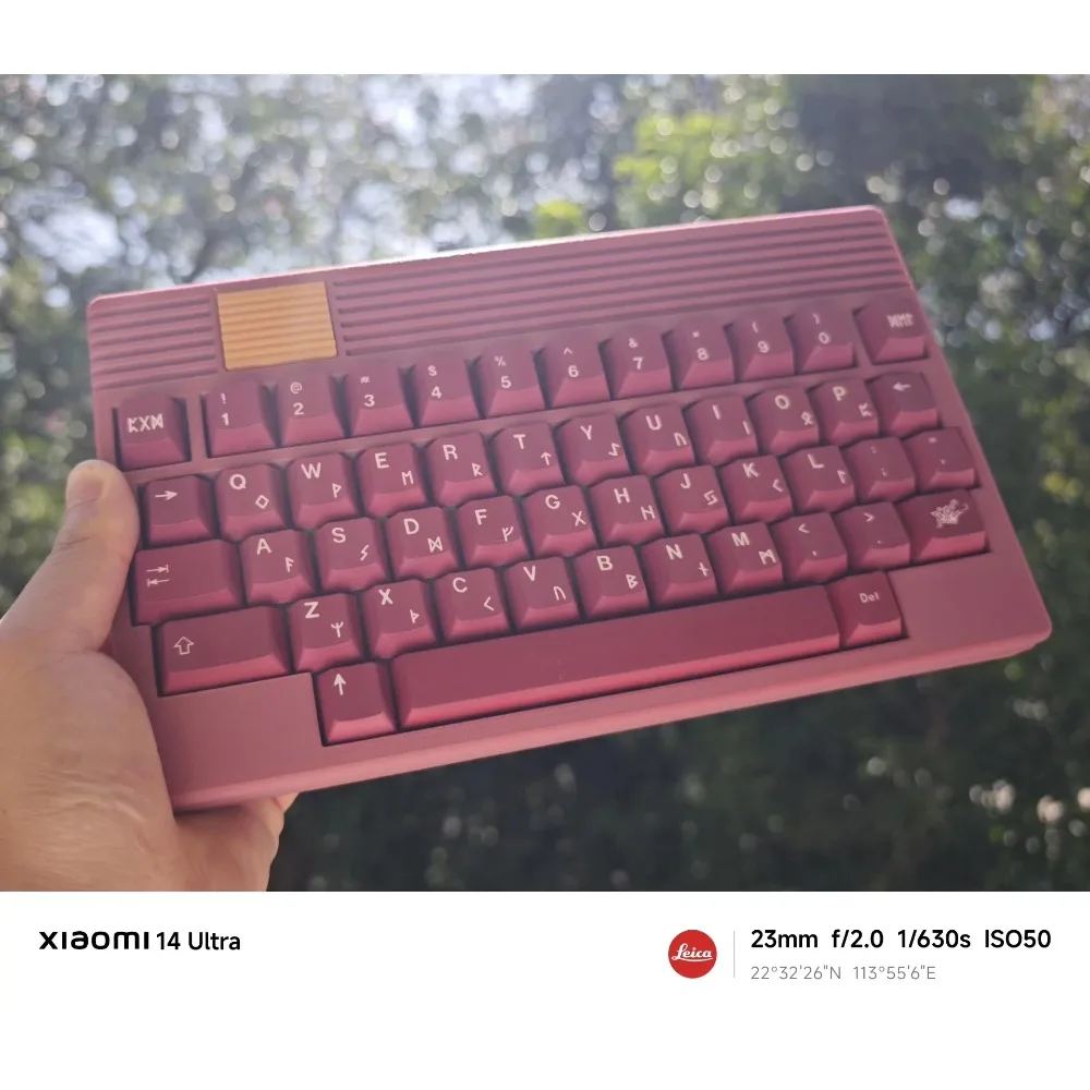 40% Mini teclado 50 teclas diseño ultra compacto caliente enchufable tipo c con cable RGB teclado personalizado estructura superior VIAL/firmware QMK - imagen 2