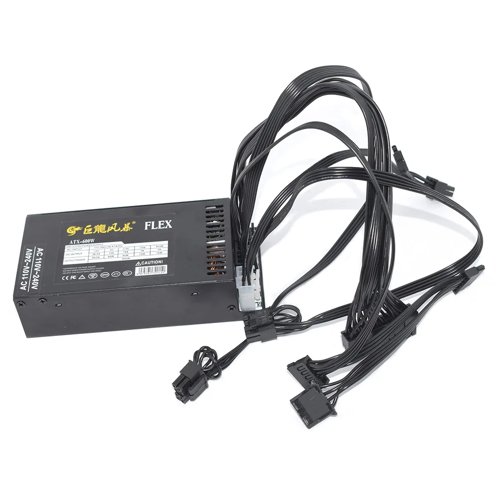 JULONGFENGBAO Modular completo 110-264V ATX 400W 600W para ENP-7660B K39 A4 S3 G5 ITX funda juego de escritorio 1U Mini Flex PC fuente de alimentación - imagen 3