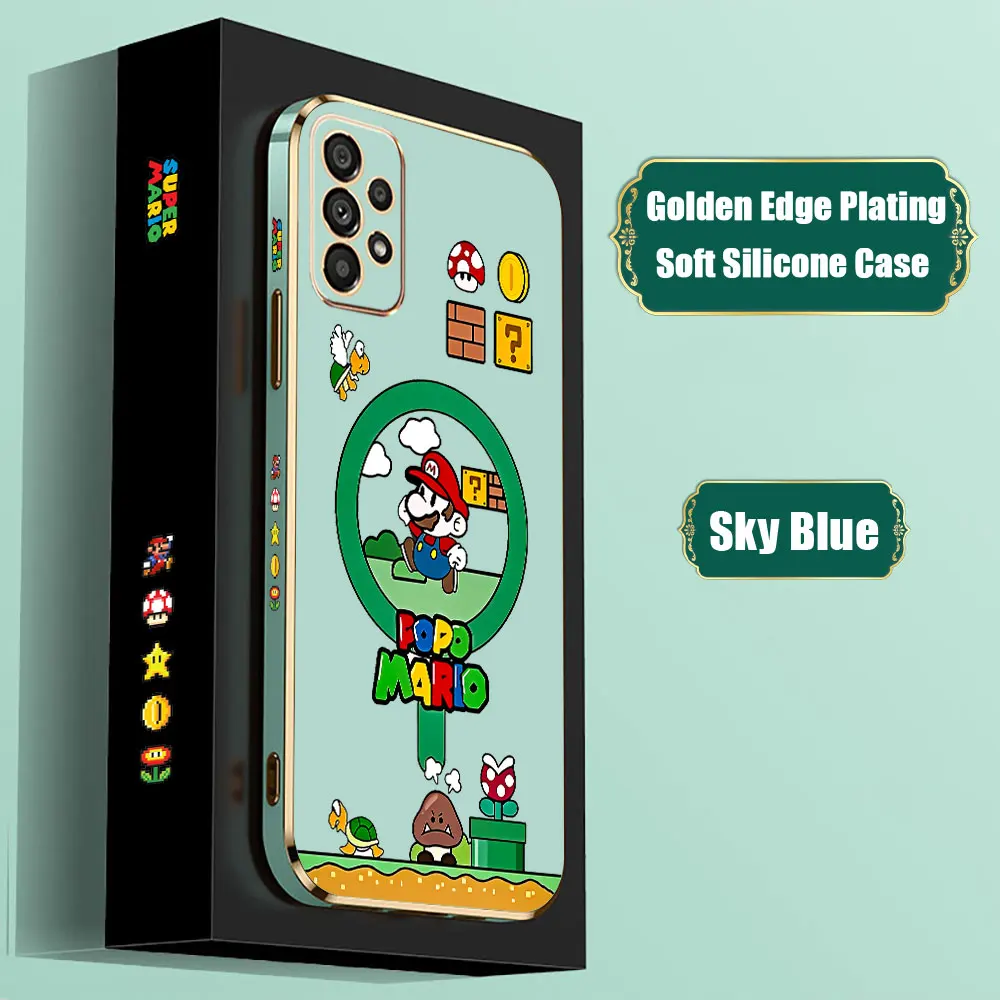 Funda de dibujos animados para Samsung Galaxy, S Super, M Mario Bros, A55, A54, A53, A52, A52S, A51, A73, A72, A71, A42, A35, A34, A33, A32, A31, A25, A24 - imagen 4