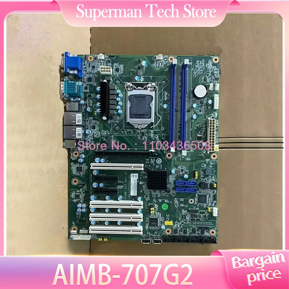 Para placa base Industrial Advantech LGA1200 10. a generación Core i9/i7/i5/i3 (no ECC) USB 3,2 DDR4 M.2 AIMB-707 AIMB-707G2 - imagen 2