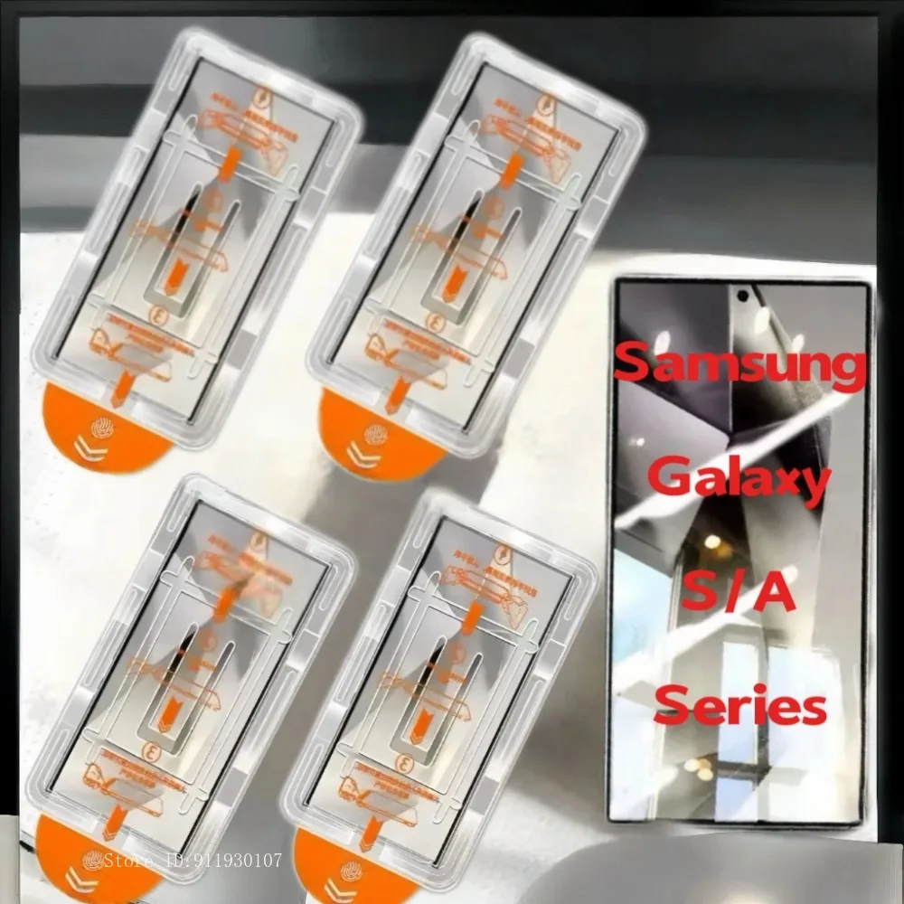 4 Uds para Samsung Galaxy S25 S24 Ultra S23 S22 S21 Plus FE A55 A56 A36 A15 A35 A26 A16 A07 4G A06 Protector de pantalla de vidrio templado - imagen 2