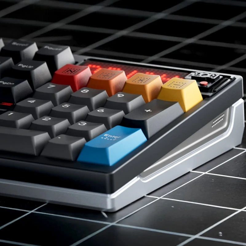 Teclado mecánico multimodo DP104, personalizado, RGB, intercambiable en caliente, HiFi, CNC, junta de aluminio, ergonómico, teclado de oficina para juegos, regalo - imagen 2