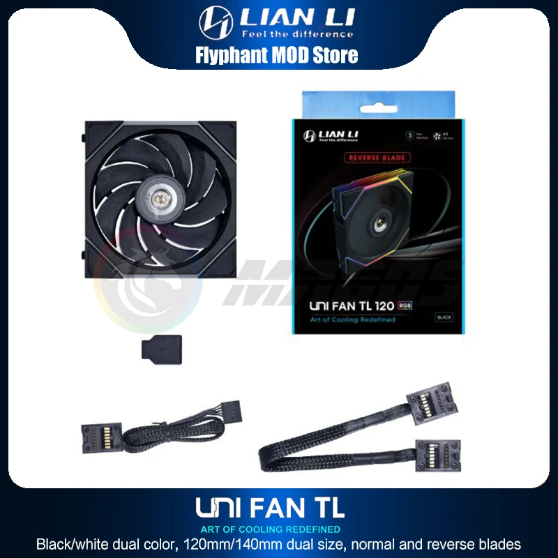 Lian-enfriador de agua Li TL120 TL140 para carcasa de ordenador, ventilador Uni GEN.4th 90CFM 200-2600RPM l-connect 3, paquete de 1/3 piezas