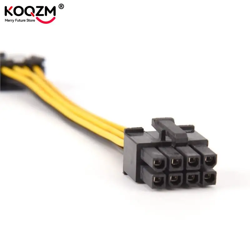 Extensión de potencia de 19cm, Cable adaptador de 8 pines a 8 pines, ATX, EPS, macho a hembra, PSU, placa base - imagen 4