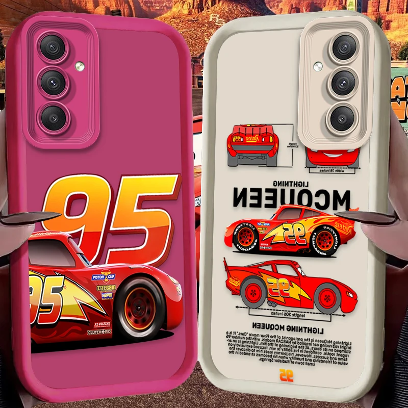 Funda blanda Lightning McQueen para Samsung Galaxy A54 A05S A05 A34 A24 A14 A53 A33 A23 A13 A52 A52S A32 A22 A12 A71 A51 A31