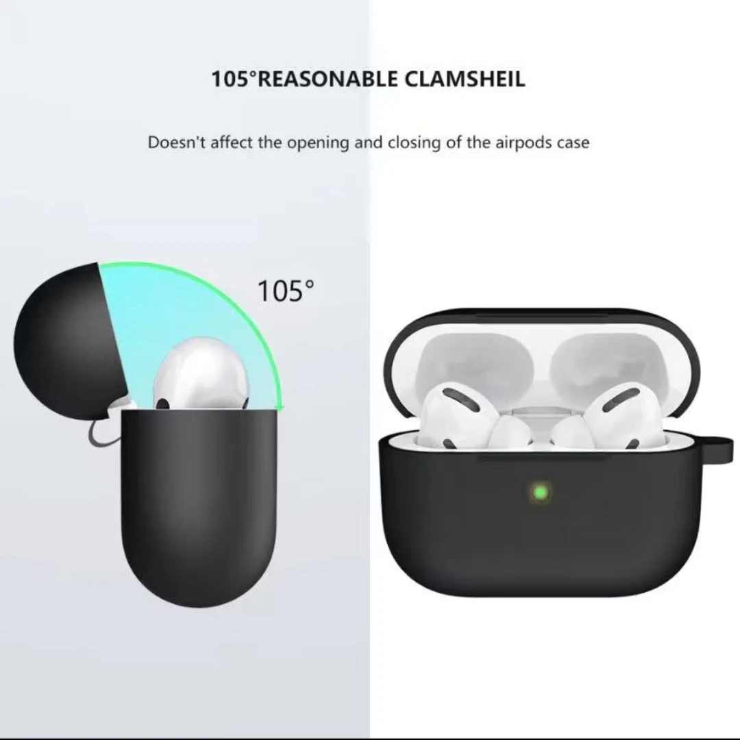 Funda de silicona para AirPods Pro2, funda para auriculares para AirPods Pro 2, fundas de segunda generación, funda protectora para auriculares con gancho - imagen 4