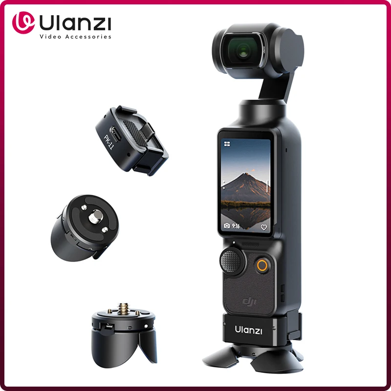 Ulanzi Pocket 3 Mini trípode/Base de localización Arri para DJI Osmo Pocket 3