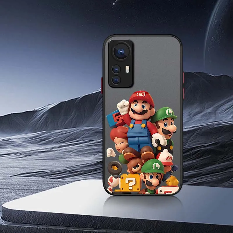 M-Marios arte Popular para Xiaomi 14T 13T 13 12T 12 12S 11T 11 11i 10 10T Ultra Pro Lite funda de teléfono translúcida esmerilada - imagen 3