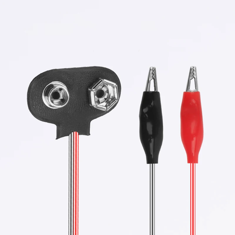 5 uds 9V conector de alimentación de batería adaptador de Clip a presión 2 Cable con cable conexión hebilla soporte de batería enchufe con cocodrilo - imagen 5