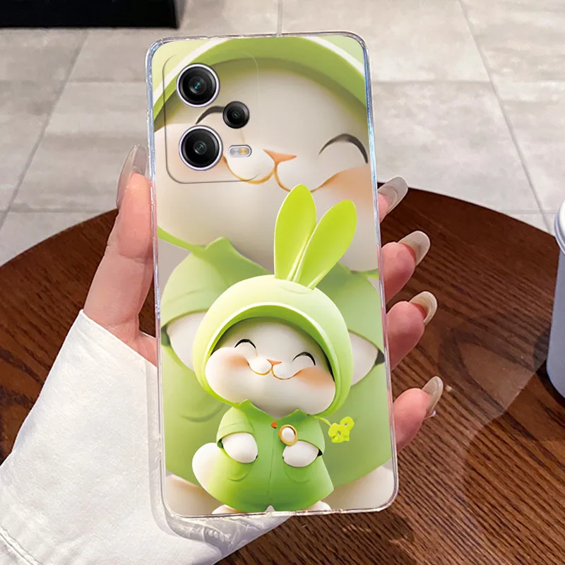 Para Xiaomi Redmi Note 12 Pro Note12 Pro Plus 5G estética de lujo lindo Cool Boy Girl funda de teléfono contraportada transparente TPU Shell - imagen 3
