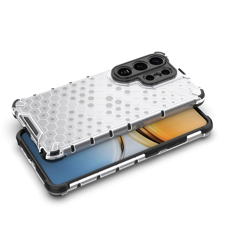 Funda de teléfono de panal para Samsung Galaxy S26 Ultra, Funda antideslizante para Samsung S26 Plus, Funda trasera para Galaxy S26