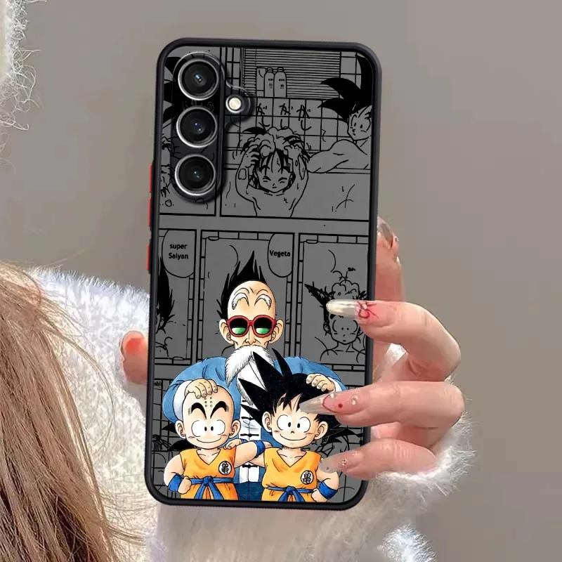 D-Dragon Ball Master Roshi para Samsung Galaxy S25 S24 S23 S22 FE Plus Ultra 5G funda de teléfono translúcida esmerilada - imagen 3