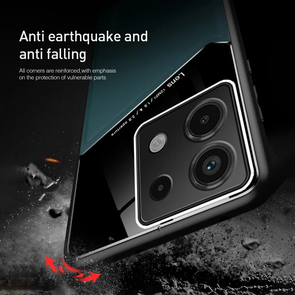 Funda con textura de cuero para Xiaomi Redmi Note Pro 13 5G Note 12 Pro 12S 11 11S con funda magnética para coche Fundas Capa - imagen 4