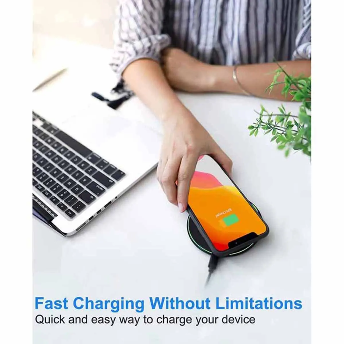 Cargador inalámbrico rápido de 30W, estación de carga inalámbrica para iPhone 14, 13, 12, 11 Pro Max, Samsung Galaxy S22, S21, S20, S10, S9, Xiaomi - imagen 4