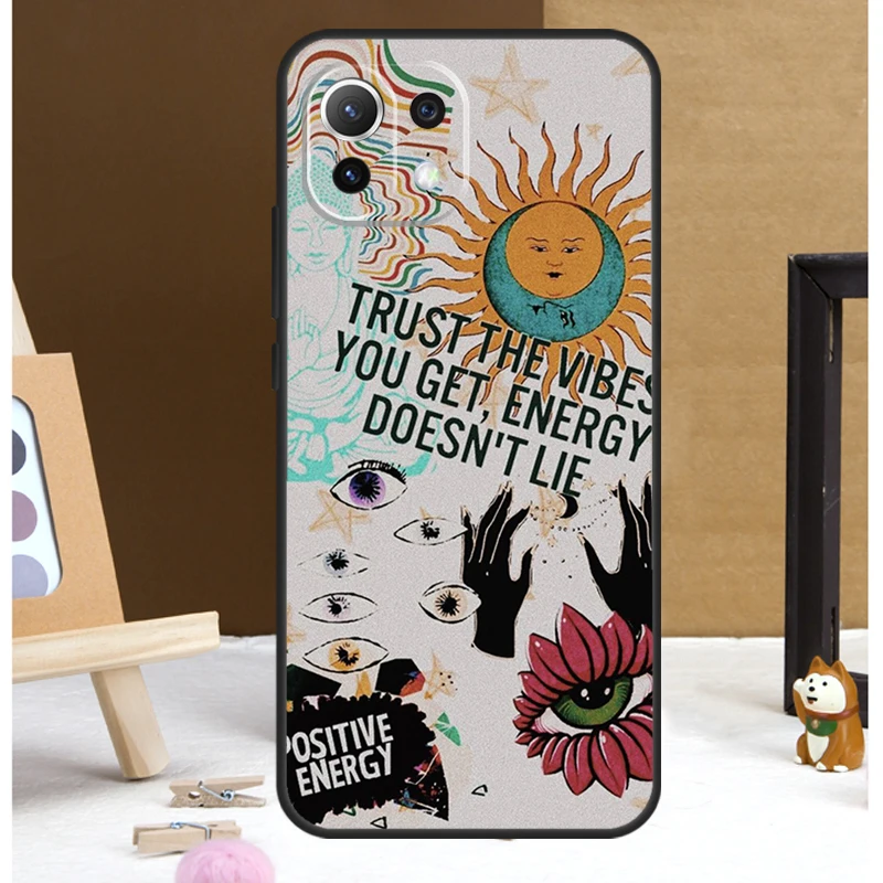 Funda con cita de Positive Good Vibe para POCO M6, X3, X5, X6 Pro, F3, F5, M5s, funda para Xiaomi 13T, 12T, 11T, 14 Pro, 12, 13 Lite - imagen 4