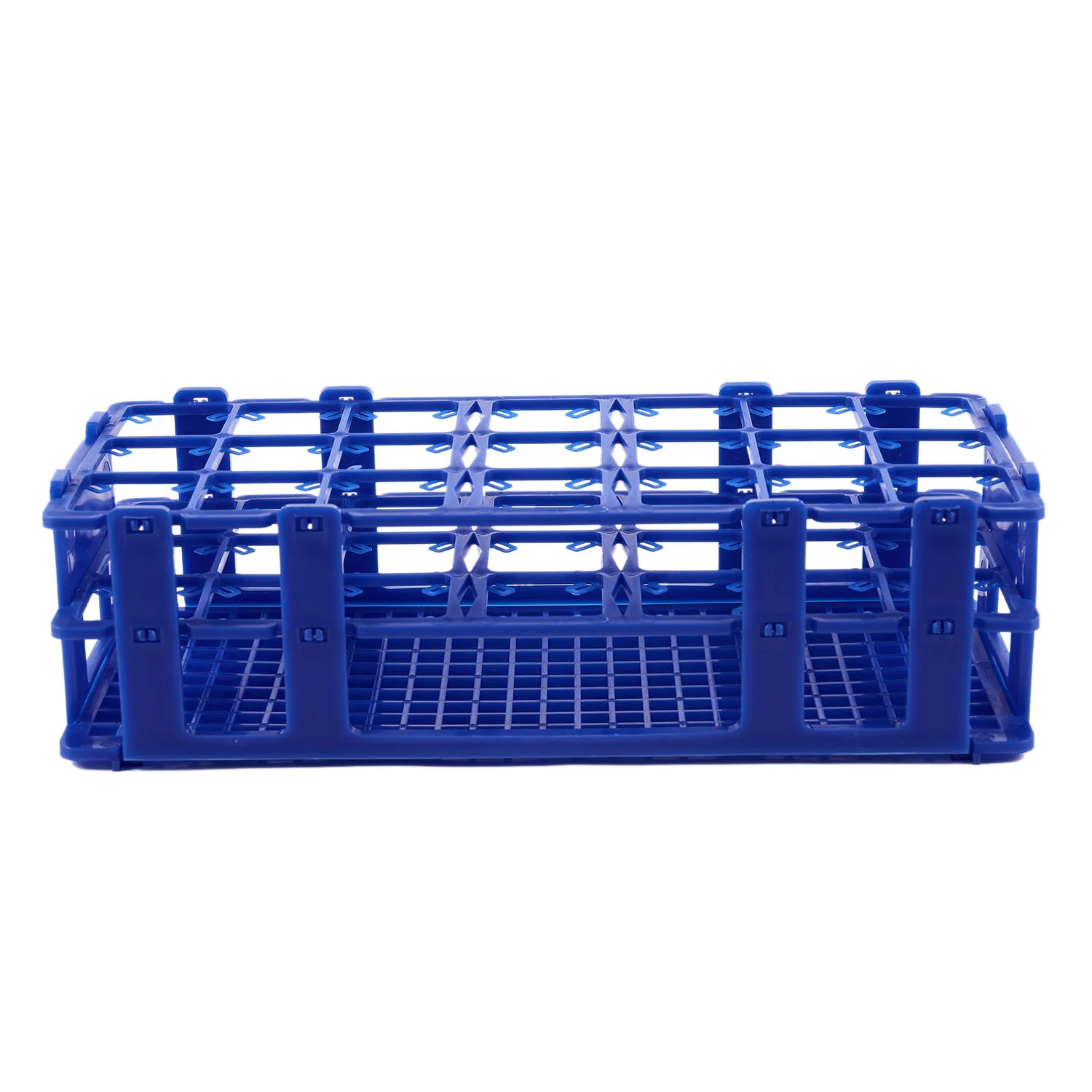 Caja de plástico azul con 21 agujeros, soporte para tubos de centrífuga de 50ML