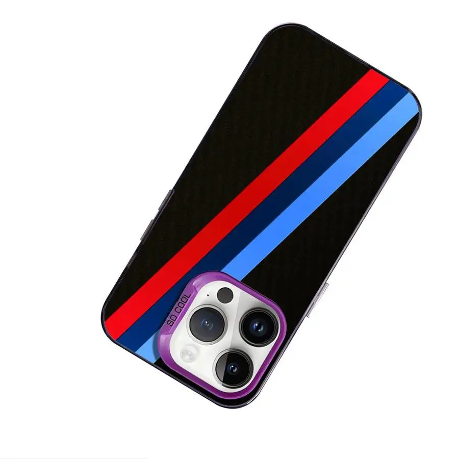 Funda con rayas azules y rojas para Apple iPhone 14Pro XS MAX 12 13 Pro MAX 16Pro 11 XR 14 16e 15 funda blanda 16 Plus 12Pro 11Pro - imagen 5
