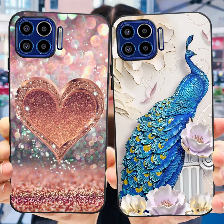 Funda de teléfono de silicona blanda para Motorola One 5G, cubierta pintada bonita, Fundas traseras de 6,7 pulgadas, parachoques de MotoOne - imagen 3