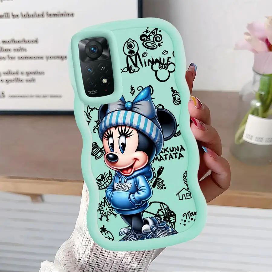 Funda para Xiaomi Redmi Note 13 Pro Plus 9S 9 11 12 10 14 Pro 8 10S funda de teléfono suave Minnie Mickey Disney - imagen 4