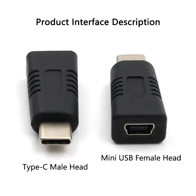 Adaptador Universal USB tipo C, Mini USB hembra a tipo C macho, convertidor para tableta, teléfono, soporte, adaptador de transferencia de datos de carga - imagen 4