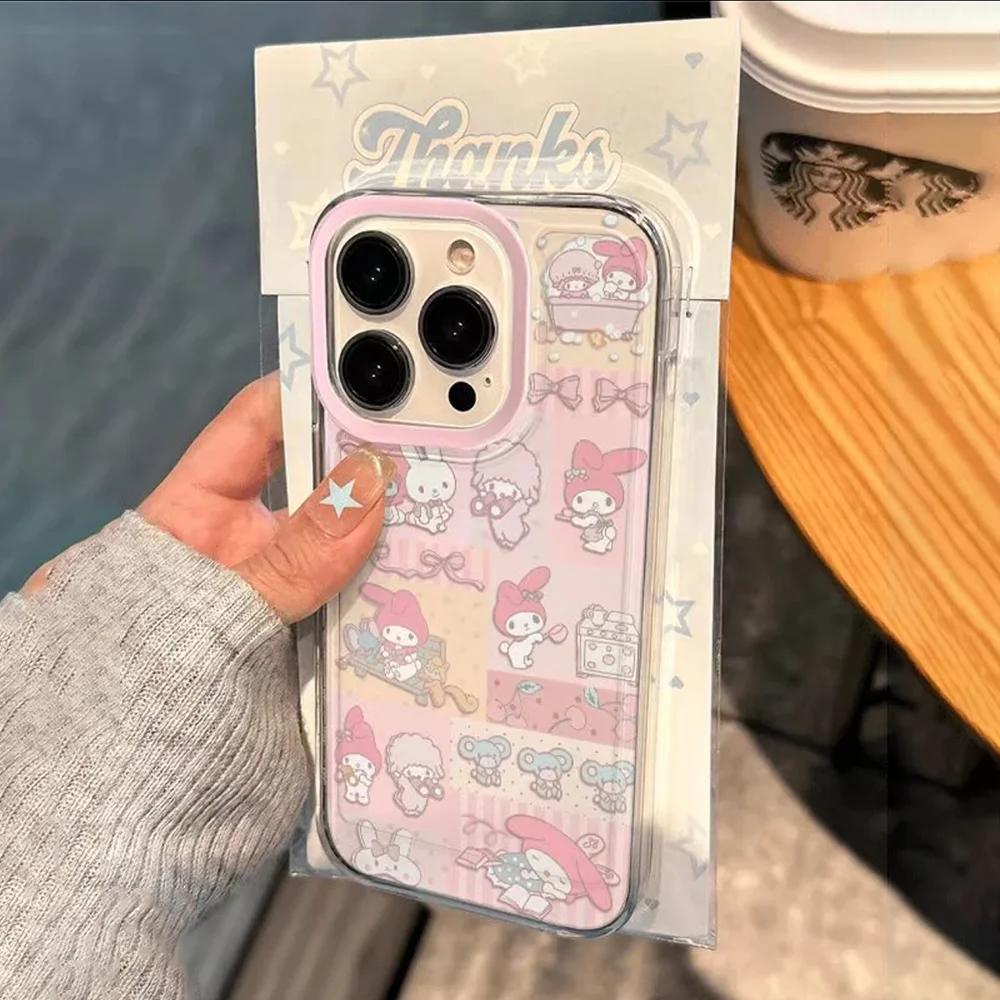 Bonita funda de teléfono Melodys para iPhone 16 16e 15 14 13 12 11 Mini Pro Max X XR XSMax 7 8 Plus, funda trasera transparente de TPU suave - imagen 5