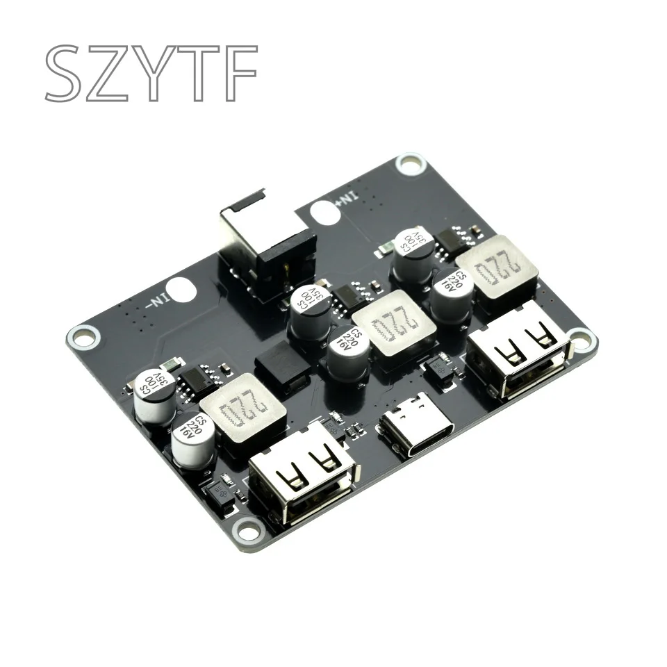 Módulo convertidor de carga rápida de 3 vías 12V 24V a QC3.0 tipo-c Placa de carga de teléfono USB adaptador de fuente de alimentación de carga rápida - imagen 5