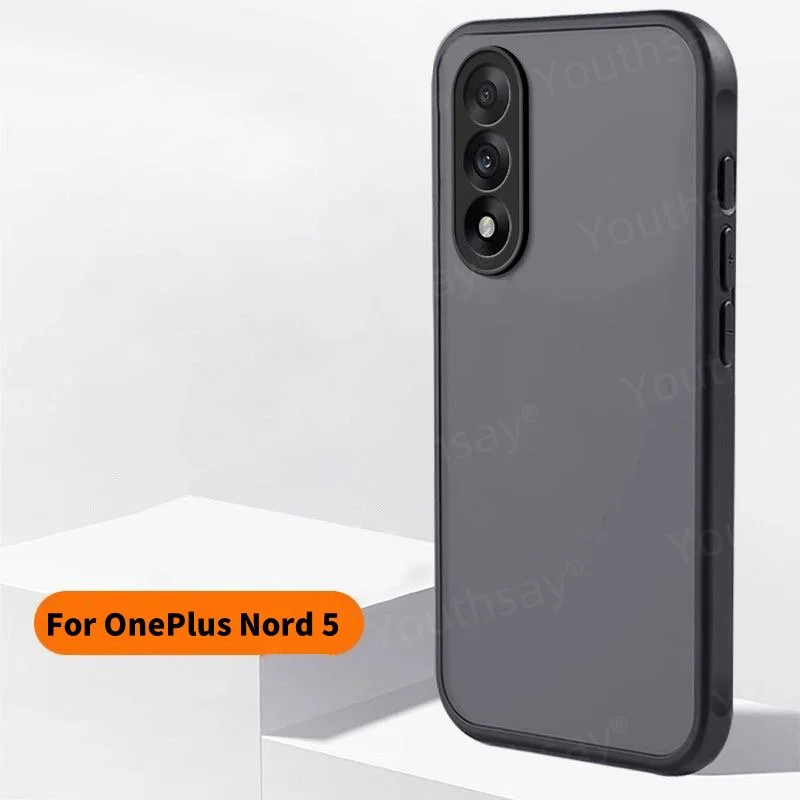 Para OnePlus Nord 5 Funda OnePlus Nord 5 Funda Coque mate transparente PC a prueba de golpes TPU borde transparente Funda de teléfono OnePlus Nord 5 - imagen 5
