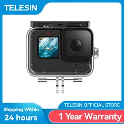 TELESIN Carcasa Sumergible GoPro Hero 9-12 – 60M Cristal Templado