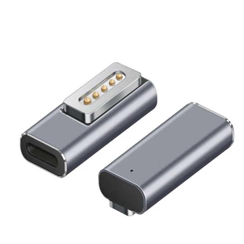 Convertidor de enchufe de carga rápida de 60W, adaptador PD hembra USB C tipo C para Apple Magsafe 1 2 MacBook Pro, adaptador convertidor de enchufe magnético