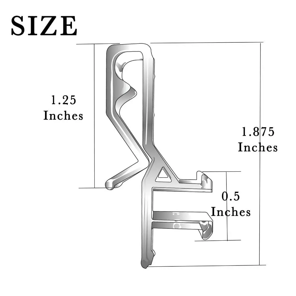 Clips de cenefa de plástico para persiana, 10 piezas, portátiles, transparentes, horizontales, de madera, repuesto - imagen 4