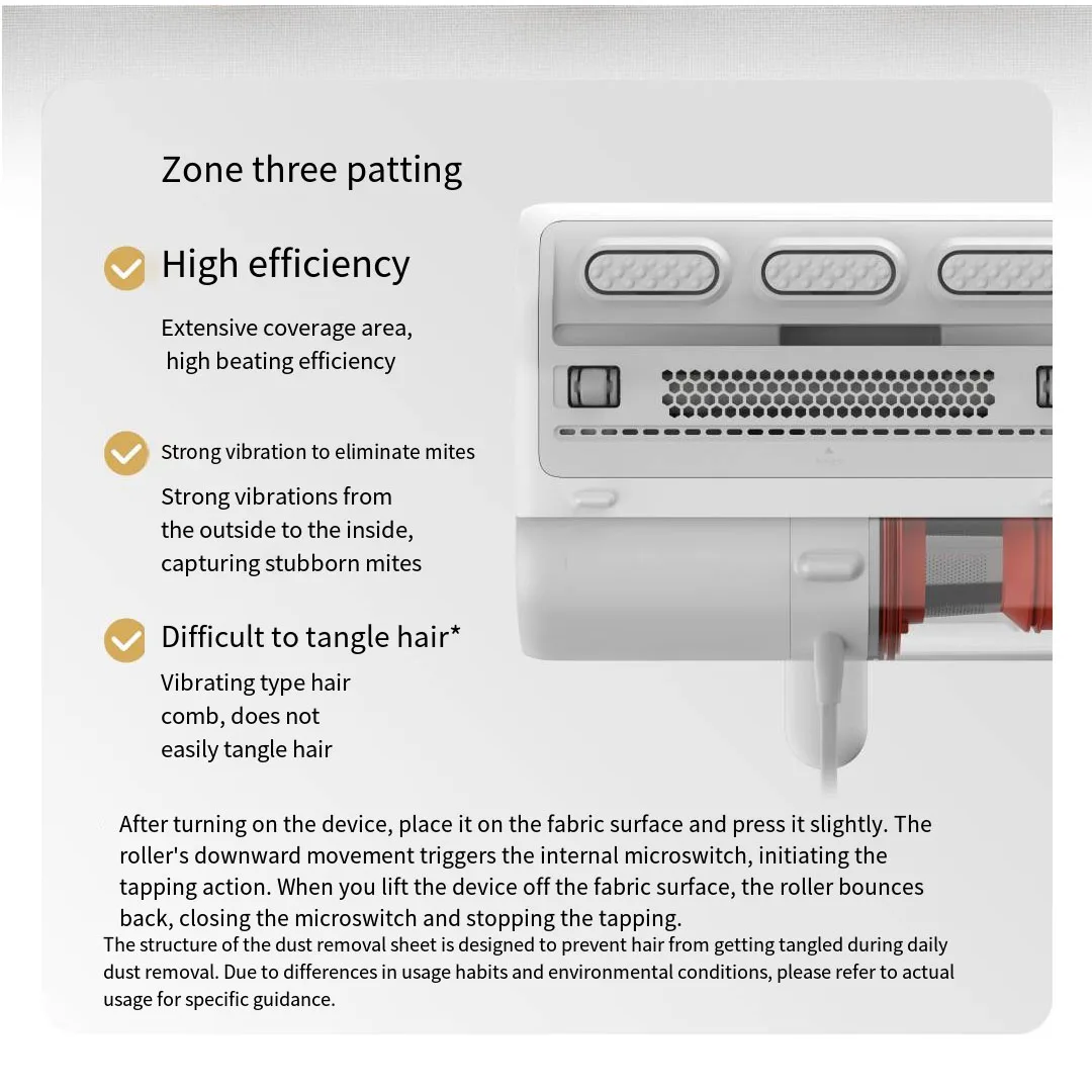 Xiaomi Mijia-recogedor de polvo inteligente, eliminador de ácaros y esterilización ultravioleta UV, eliminador de ácaros, cama para el hogar, sofá, eliminador de ácaros - imagen 4