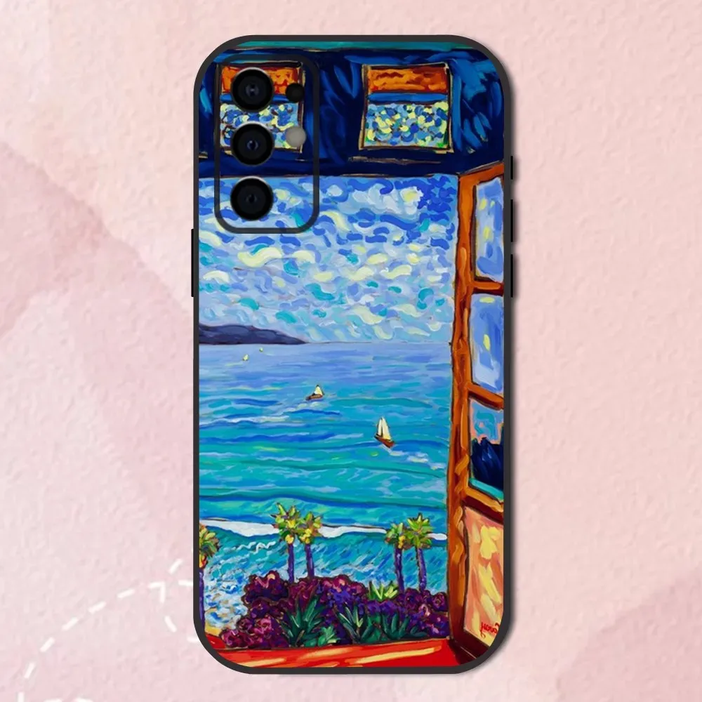 Funda de teléfono con pintura artística de Henry Matisse para Samsung S24,S21,S22,S23,S30,Ultra,S20,Plus,Fe,Lite,Note,10,9,5G, carcasa suave negra - imagen 3