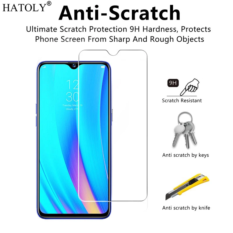 2 uds vidrio en Realme X2 vidrio templado para Oppo Realme X2 Protector de pantalla del teléfono ultrafino vidrio Protector para Oppo Realme X2 - imagen 3