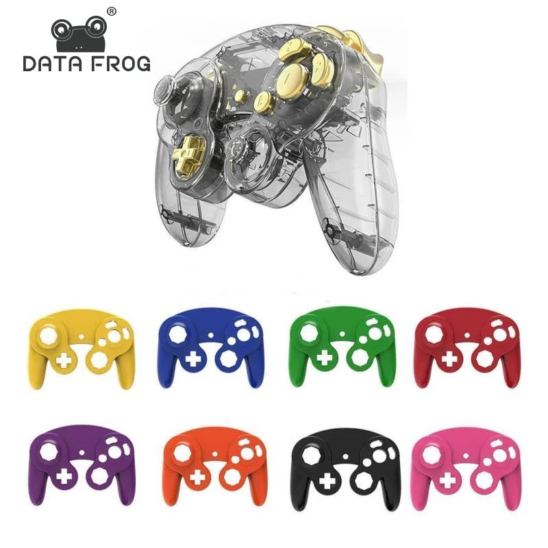 Cubierta de la carcasa del controlador Nintendo GC Gamecube, funda con mango de carcasa, piezas de repuesto, accesorios protectores de mango de juegos, 2022