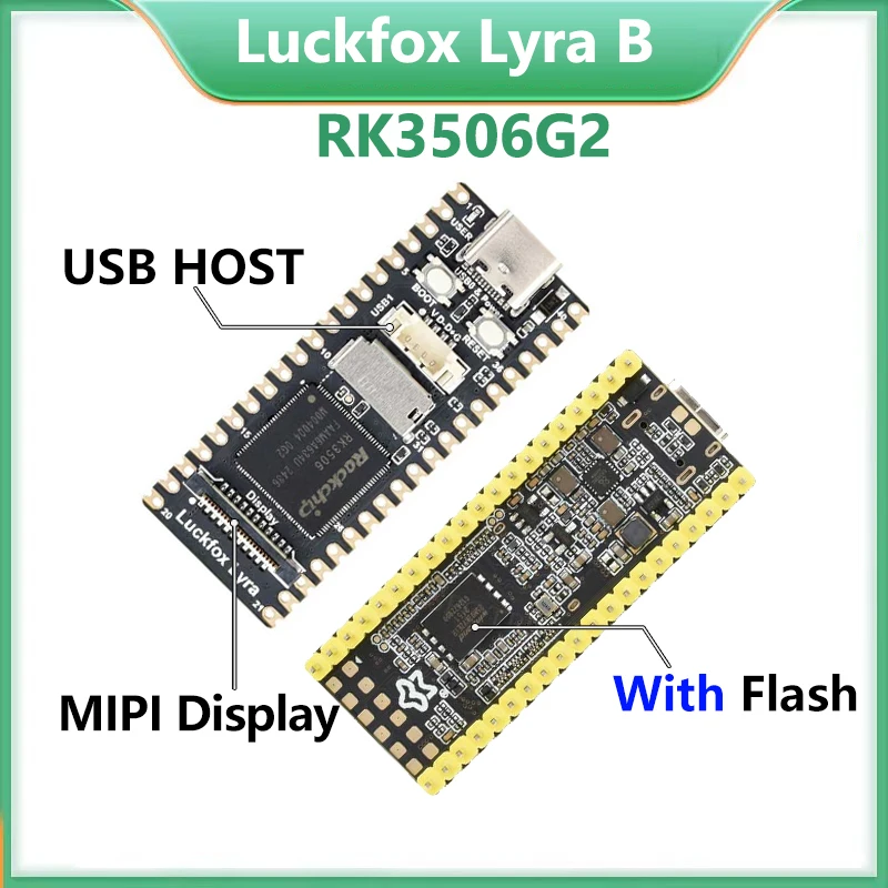 Luckfox Lyra B Flash-Boot versión RK3506G2 Rockchip Linux Placa de desarrollo para pantalla MIPI/DSI Cortex-A7