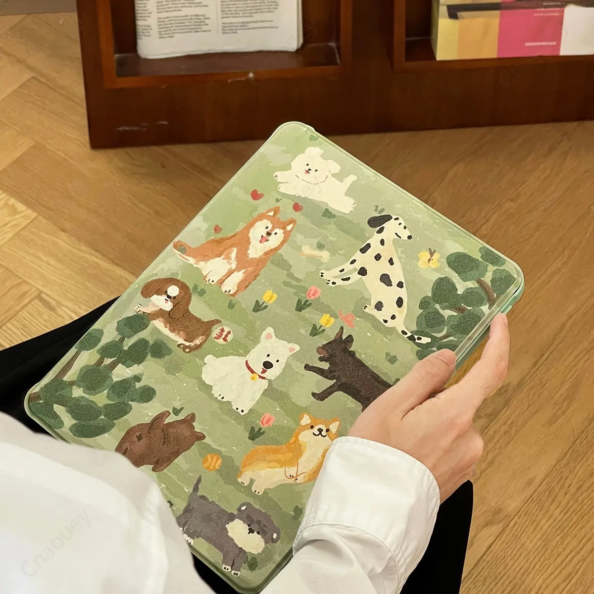 Funda con dibujos de perro para IPad, carcasa con rotación de 360 grados, con ranura para lápiz, para modelos 9,7, 10,2, 10,5, 11, 12,9 pulgadas, Mini 6, Air 5 y 4 - imagen 4