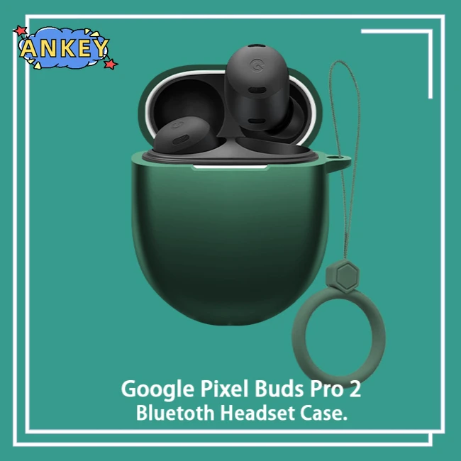 Funda protectora para Google Pixel Buds Pro 2, anillo anticaída, silicona suave, auriculares inalámbricos Bluetooth, transporte - imagen 3