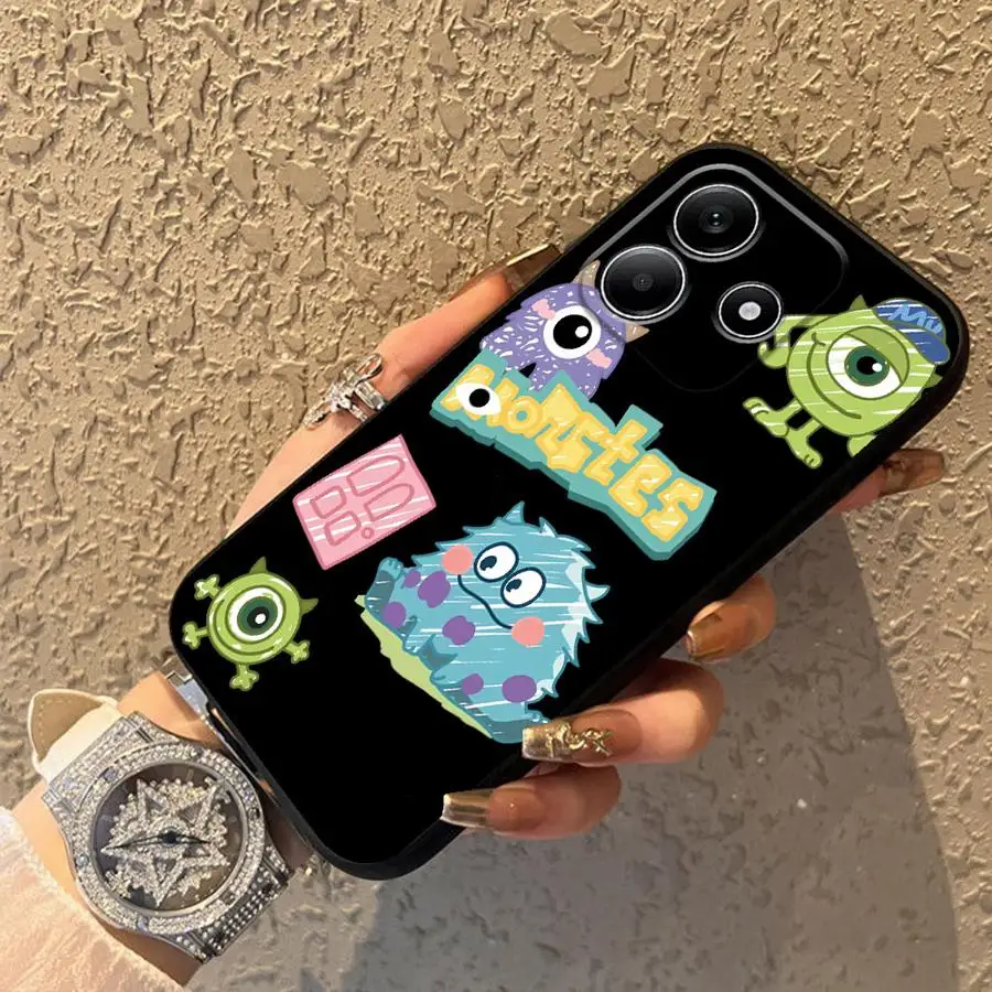 Funda de teléfono suave negra de dibujos animados de Disney Monsters Inc para Xiaomi Redmi Note 11s 10S 13 14 Pro Plus 12s 9S 9 10 11 12 Pro 7 8 - imagen 4
