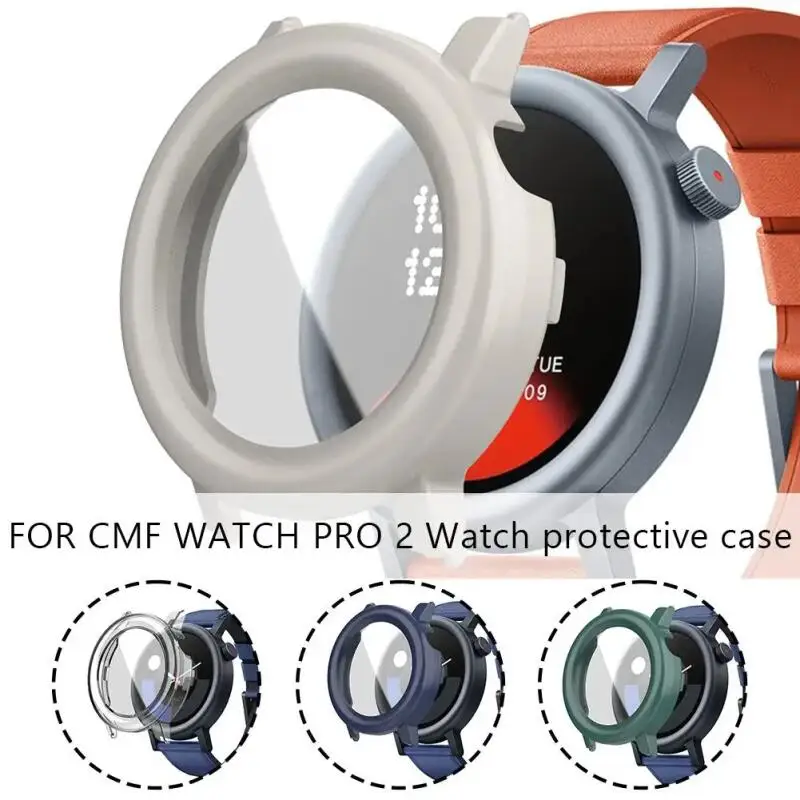 Funda protectora de pantalla + película de vidrio templado para CMF Watch Pro 2, carcasa de PC para CMF Watch Pro 2, cubierta protectora antiarañazos - imagen 5