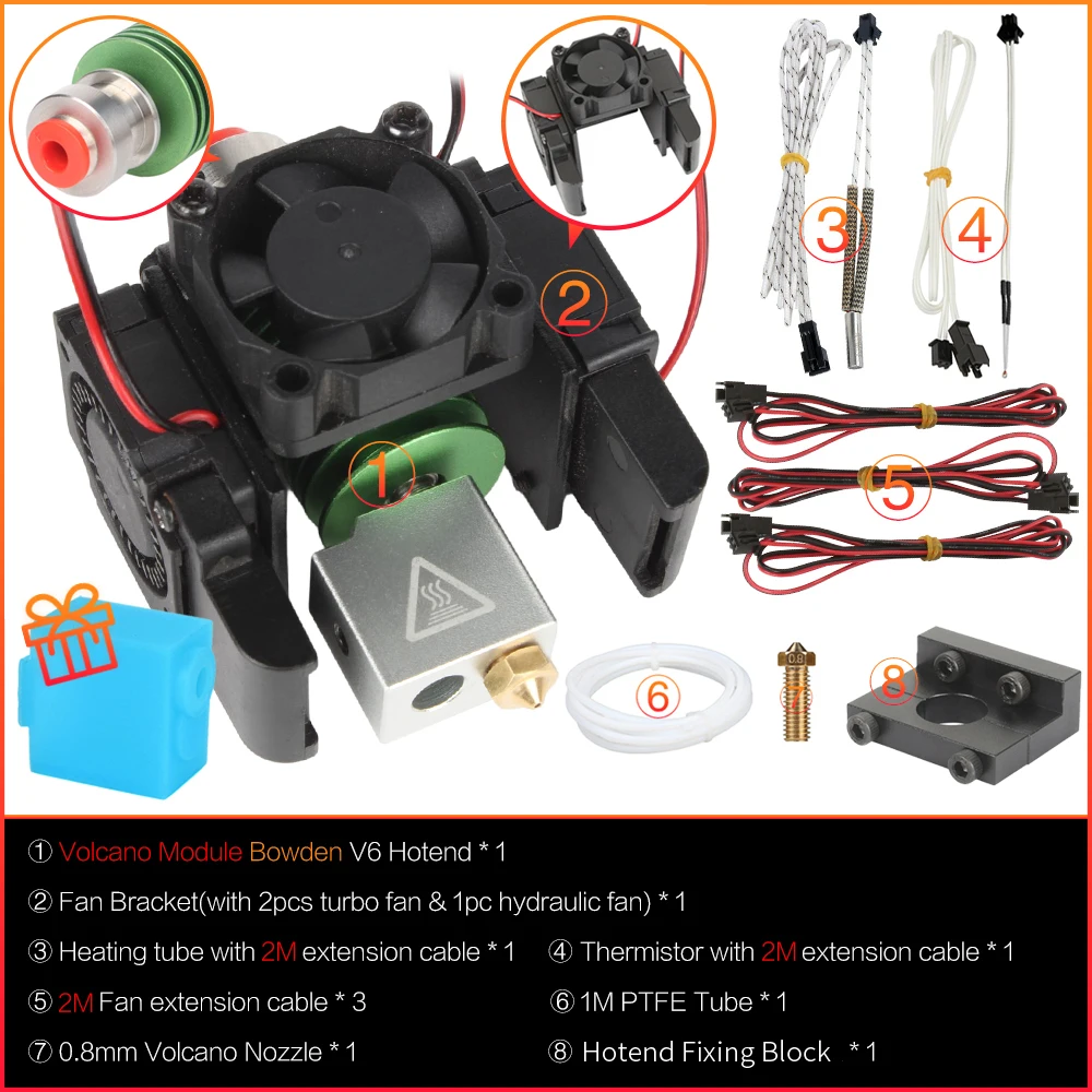 Volcano Bowden Kit D