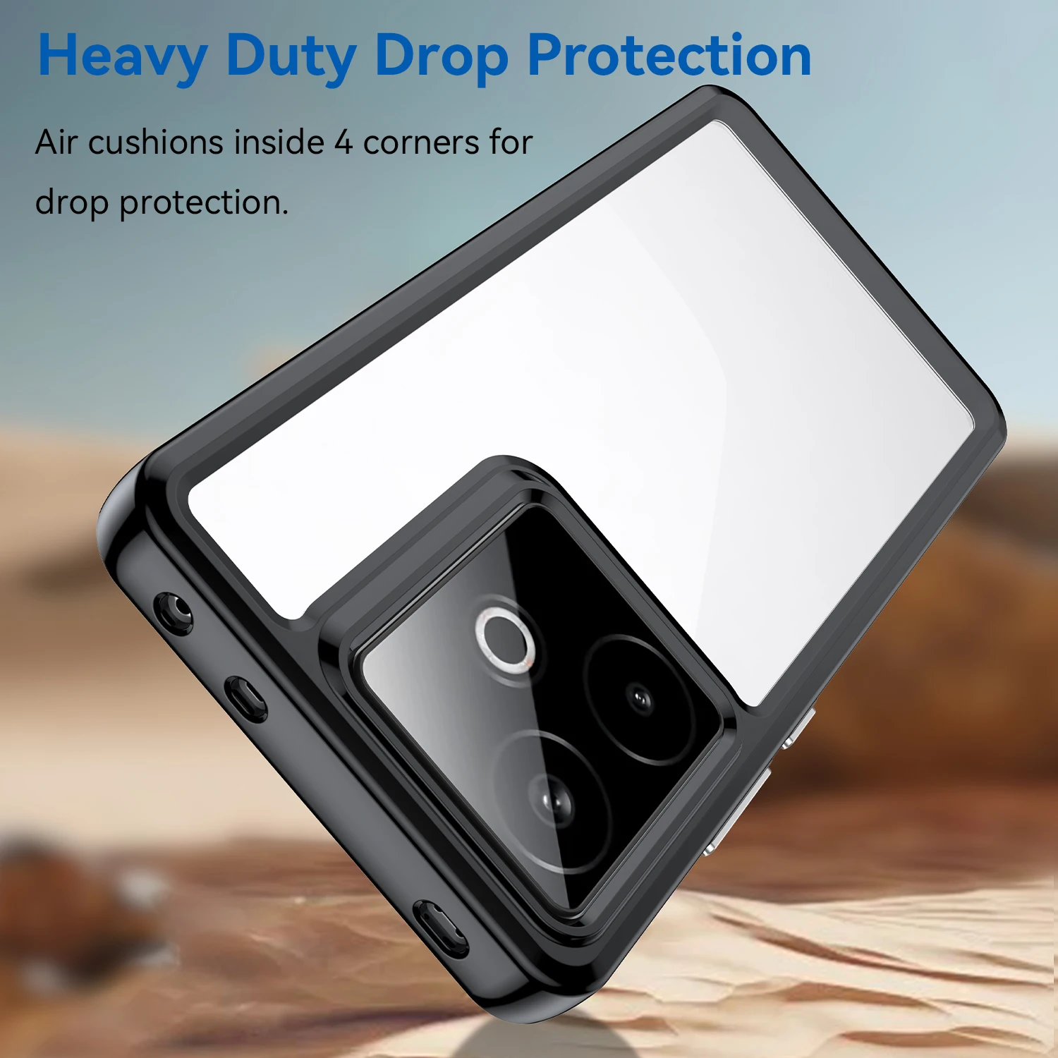 Para Realme GT7 Funda transparente Realme GT 7 7T Funda Coque Funda dura translúcida borde suave a prueba de golpes parachoques de teléfono Realme GT 7 - imagen 5