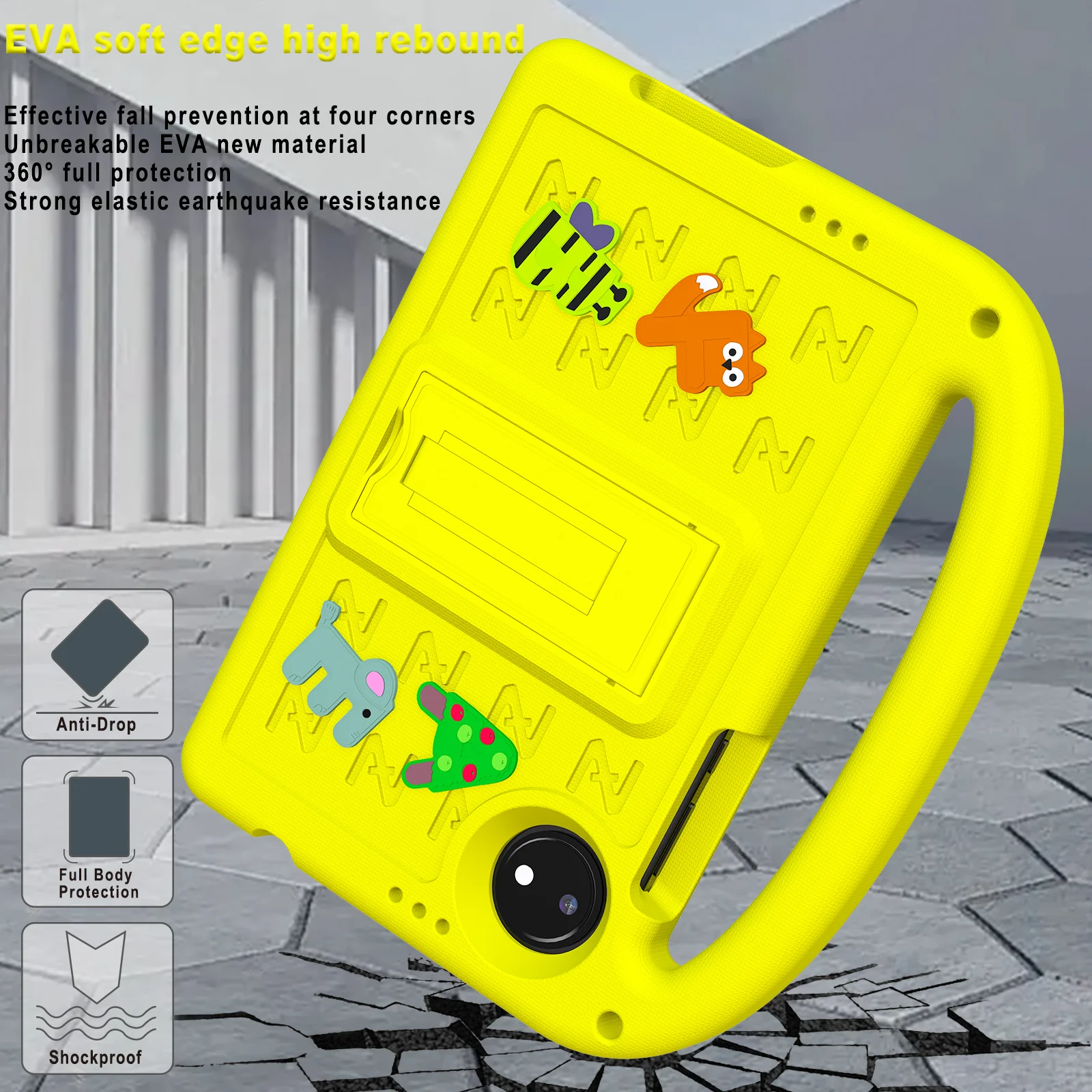 Funda EVA bonita para niños para Xiaomi Redmi Pad SE 8,7 2024 con soporte portátil, funda con soporte incorporado para Redmi Pad SE 4G de 8,7 pulgadas - imagen 5