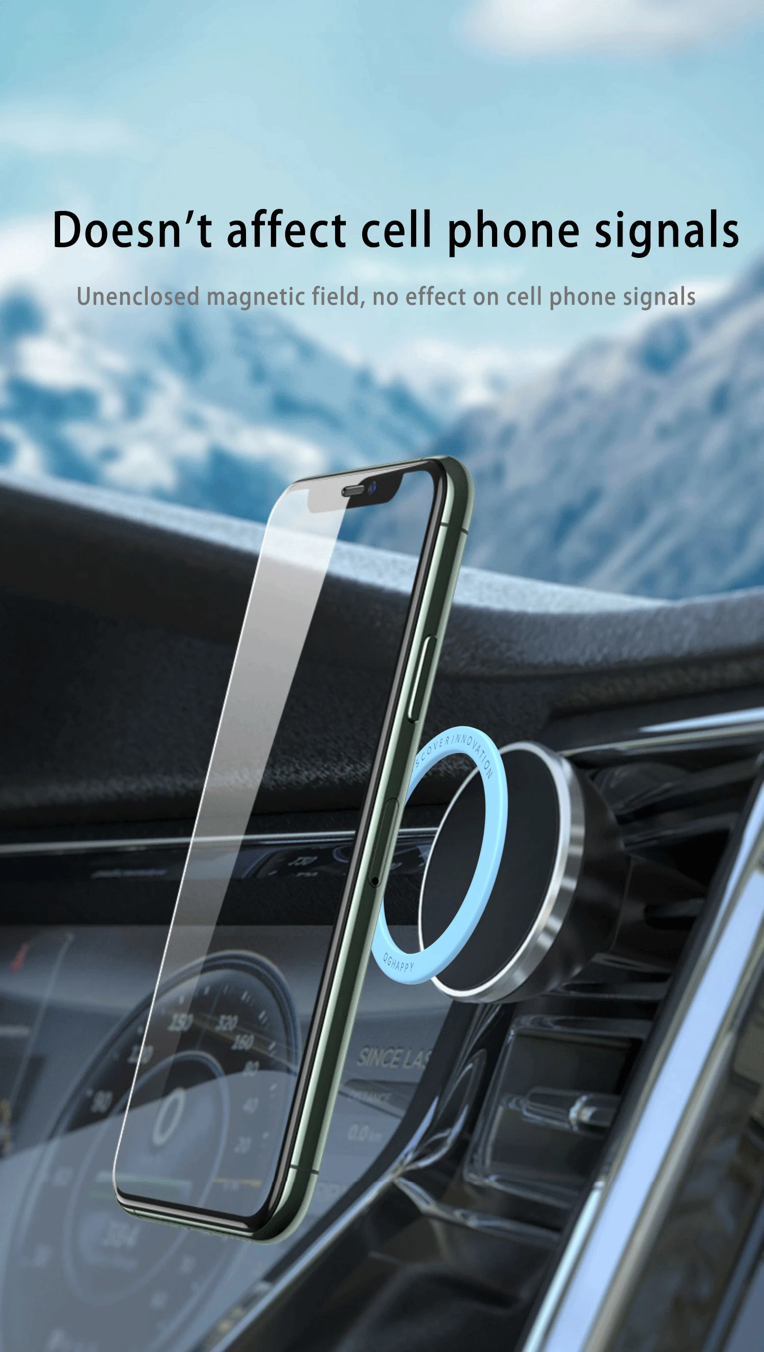 Anillo de Metal magnético autoadhesivo, pegatina de hoja de hierro para Apple IPhone 15 14 13 12 para anillos de carga inalámbricos magnéticos Magsafe - imagen 3