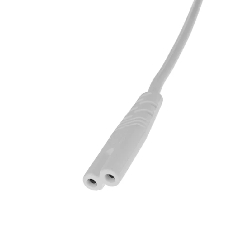 Cable de extensión de enchufe blanco de 2p, fuente de alimentación de lámpara, Cable de alimentación de figura europea 8 para iluminación Led, cargador USB de 1,5 m - imagen 4