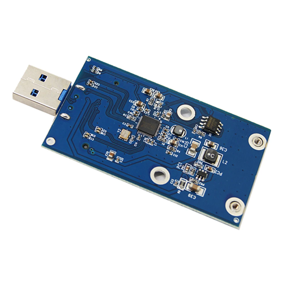 Mini SSD MSATA a USB 3,0 caja de disco duro inalámbrico MSATA a USB 3,0 caja de disco duro PCI-E compatible con 30*30/50 SSD - imagen 4