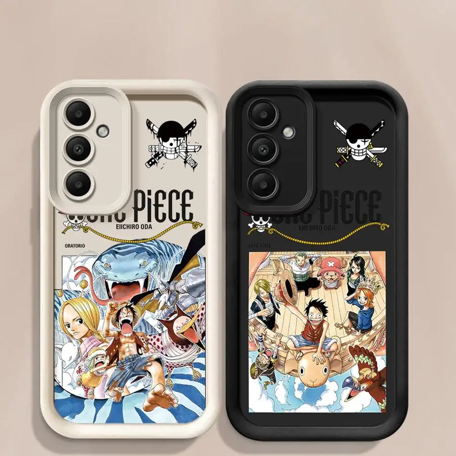 Funda de teléfono de Anime o-one Pieces para Samsung Galaxy A14, A13, A12, A23, 4G, A34, A33, A24, A32, 5G
